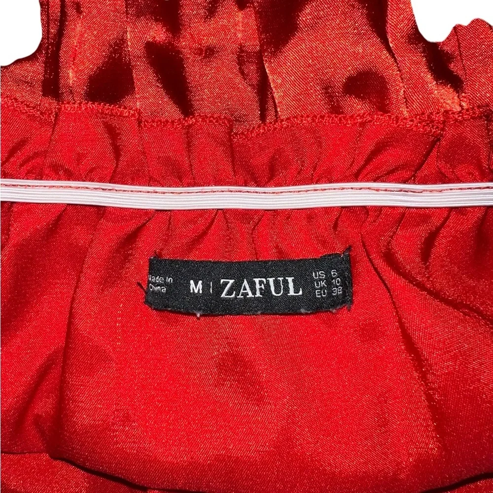 Zaful Scarlet Red Tank Top Women’s Medium - Picture 3 of 4